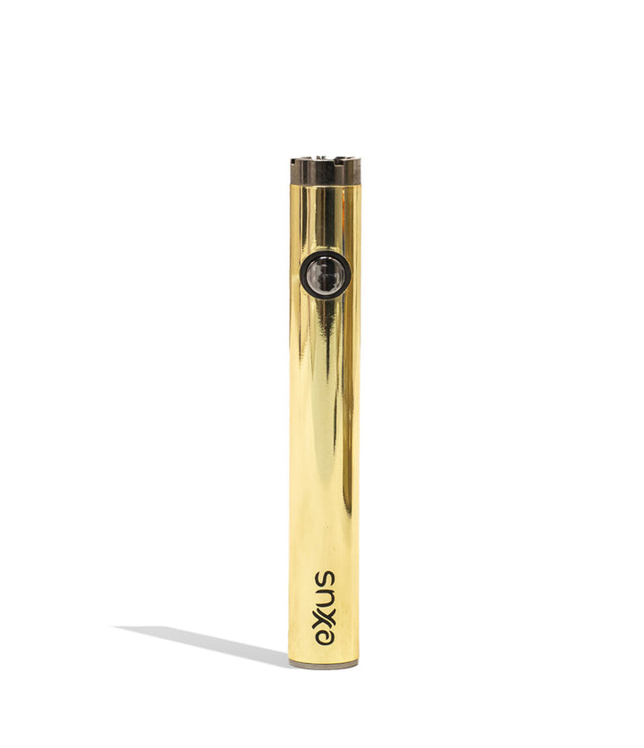 Gold Exxus Vape Plus VV 2.0 Cartridge Vaporizer Front View on White Background