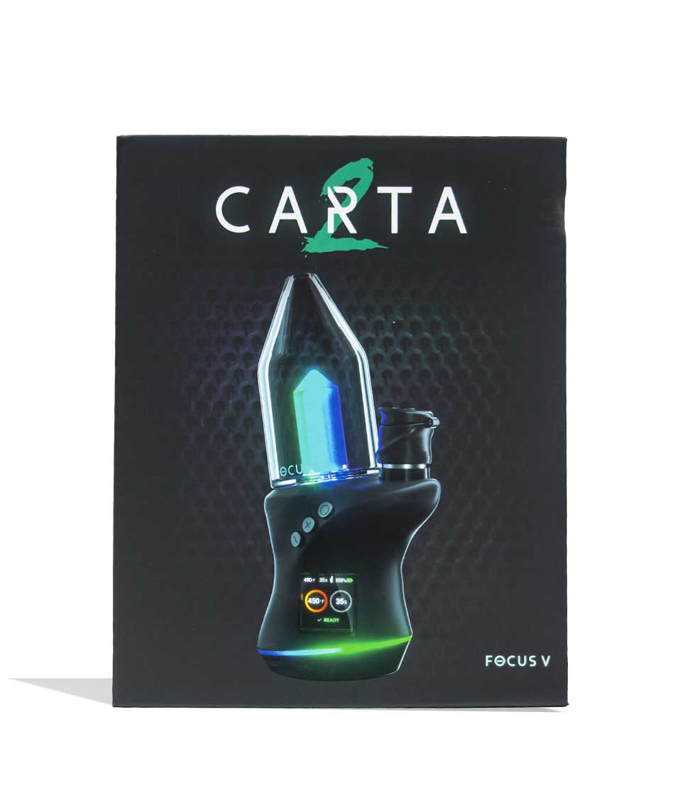 Focus V Carta 2 Electronic Dab Rig Black Packaging on white background