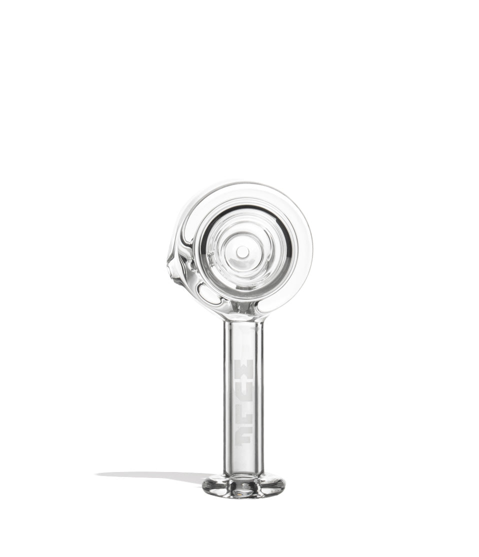 Clear Wulf Mods Gavel Hand Pipe Front View on White Background