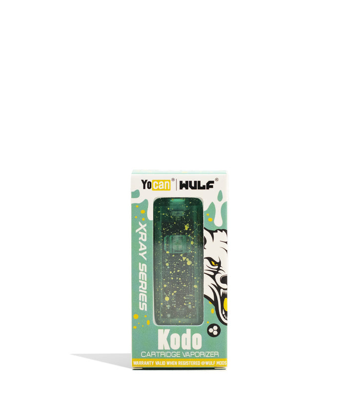 Aqua packaging Wulf Mods X-Ray Series Kodo 510 Voltage Battery on white background