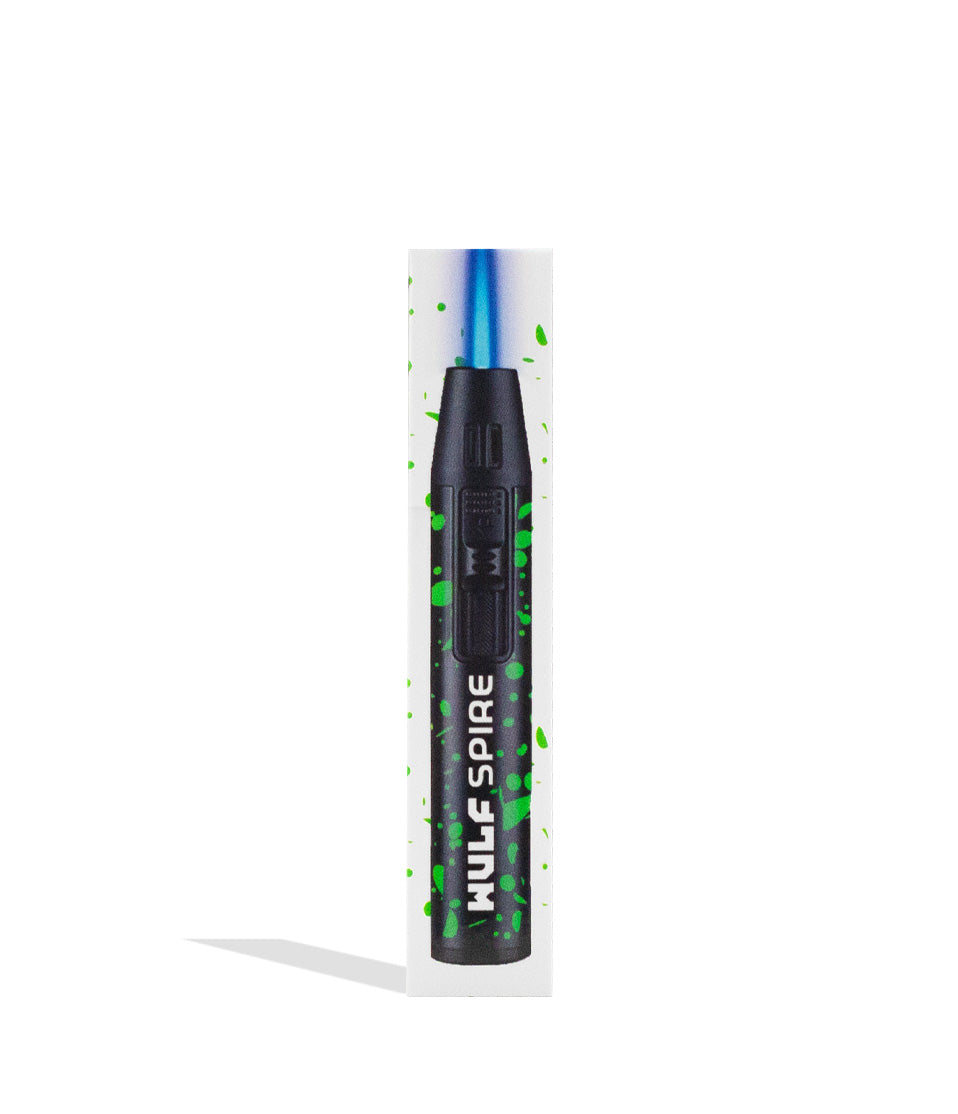 Wulf Mods Spire Pen Torch black green spatter packaging on white background