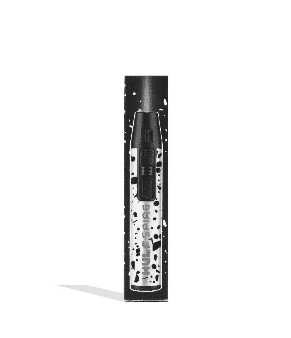 Wulf Mods Spire Pen Torch white black spatter packaging on white background