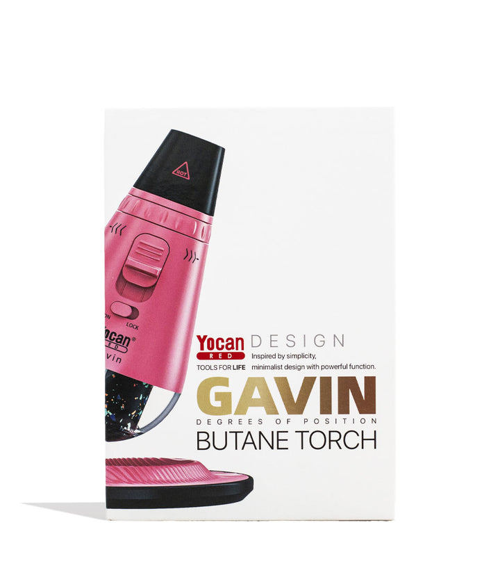 Pink Yocan Red Series Gavin Torch Packaging Front View on White Background